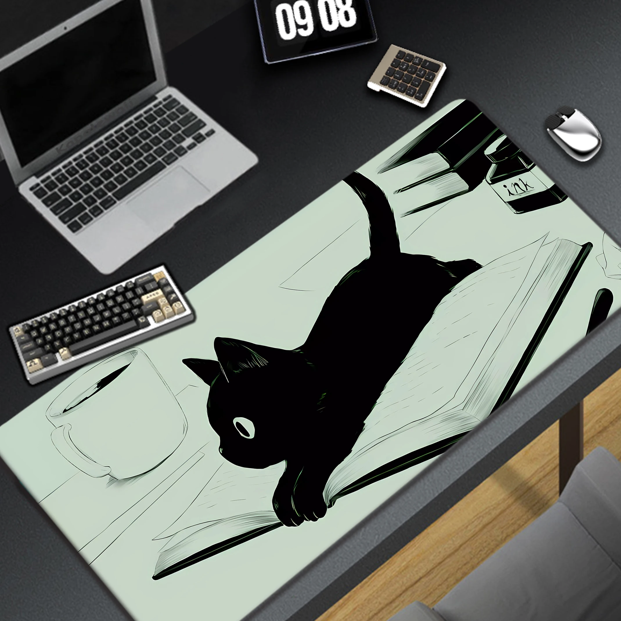 

Office Gaming Mats Rubber Keyboard Gaming Speed Keyboard Pads Mouse Pad XXL Rubber Carpet Locked Edge Mouse Mat 900x400mm