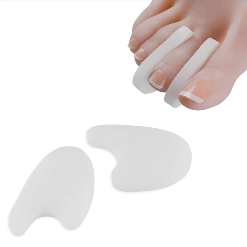 발톱무좀 1Pair Silicone Finger Toe Separator Adjuster Hallux Valgus Pedicure Corrector Foot Care Tools Bunion Bone Thumb Protector