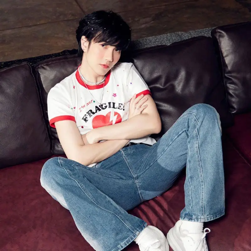 New Thailand Stars Drama VP Pete biblebuild BBBuild Bible Build Costume casual loose student short-sleeved t-shirt Gift