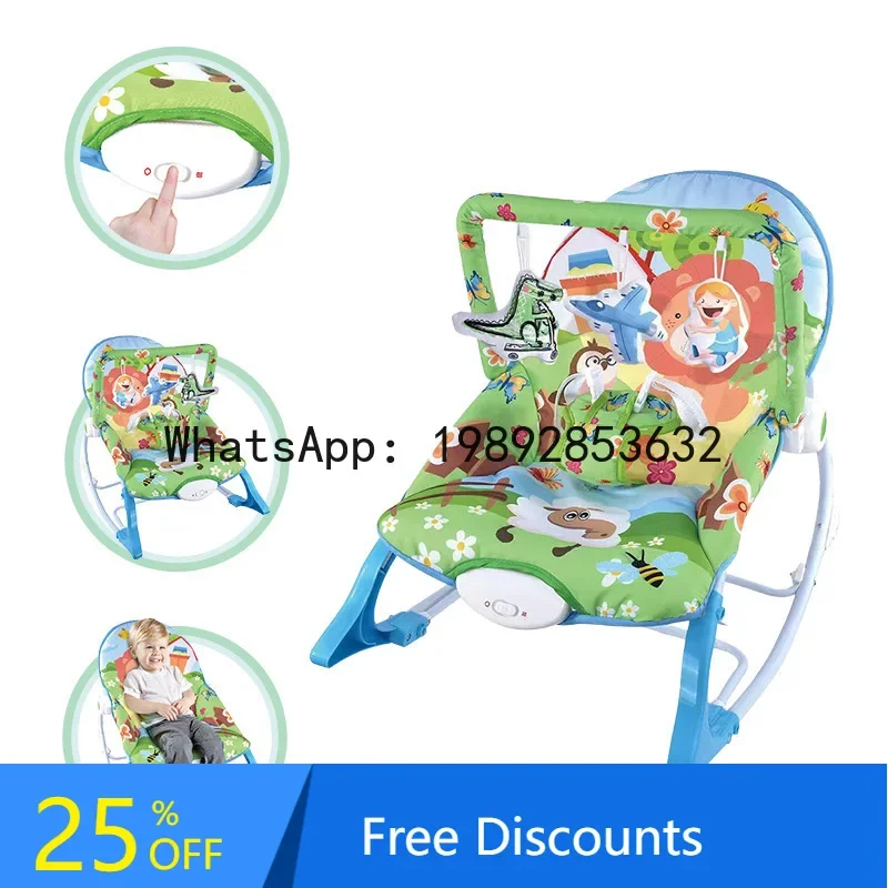 r15Baby Rocking Chair Newborn Electric Music Soothing Recliner Toy Baby Comfort Bed