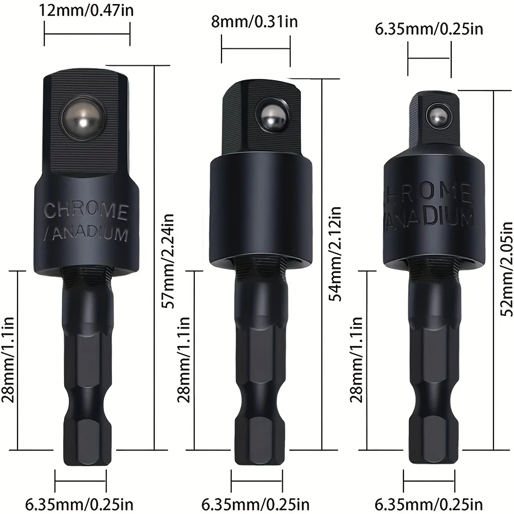 17 قطعة تمديد لقمة مثقاب مرنة، تشمل 3 قطعة محول مأخذ التوصيل القابل للتدوير 2 قطعة عرقوب سداسية 105 °   مرفق مثقاب الزاوية اليمنى 10 ش