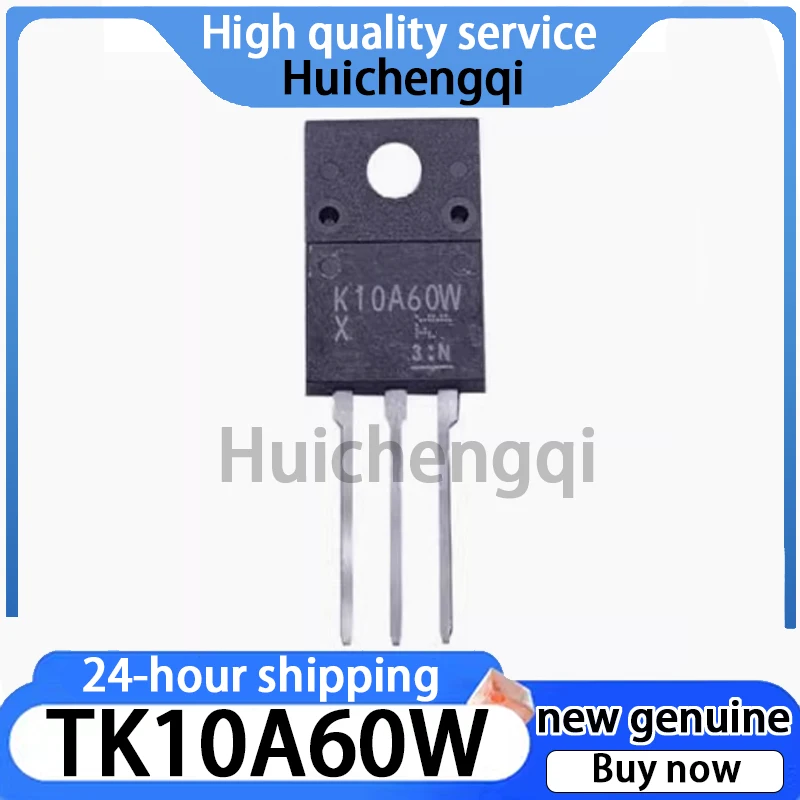 5PCS Original Genuine TK10A60W Packaged TO-220F Field-effect Transistor