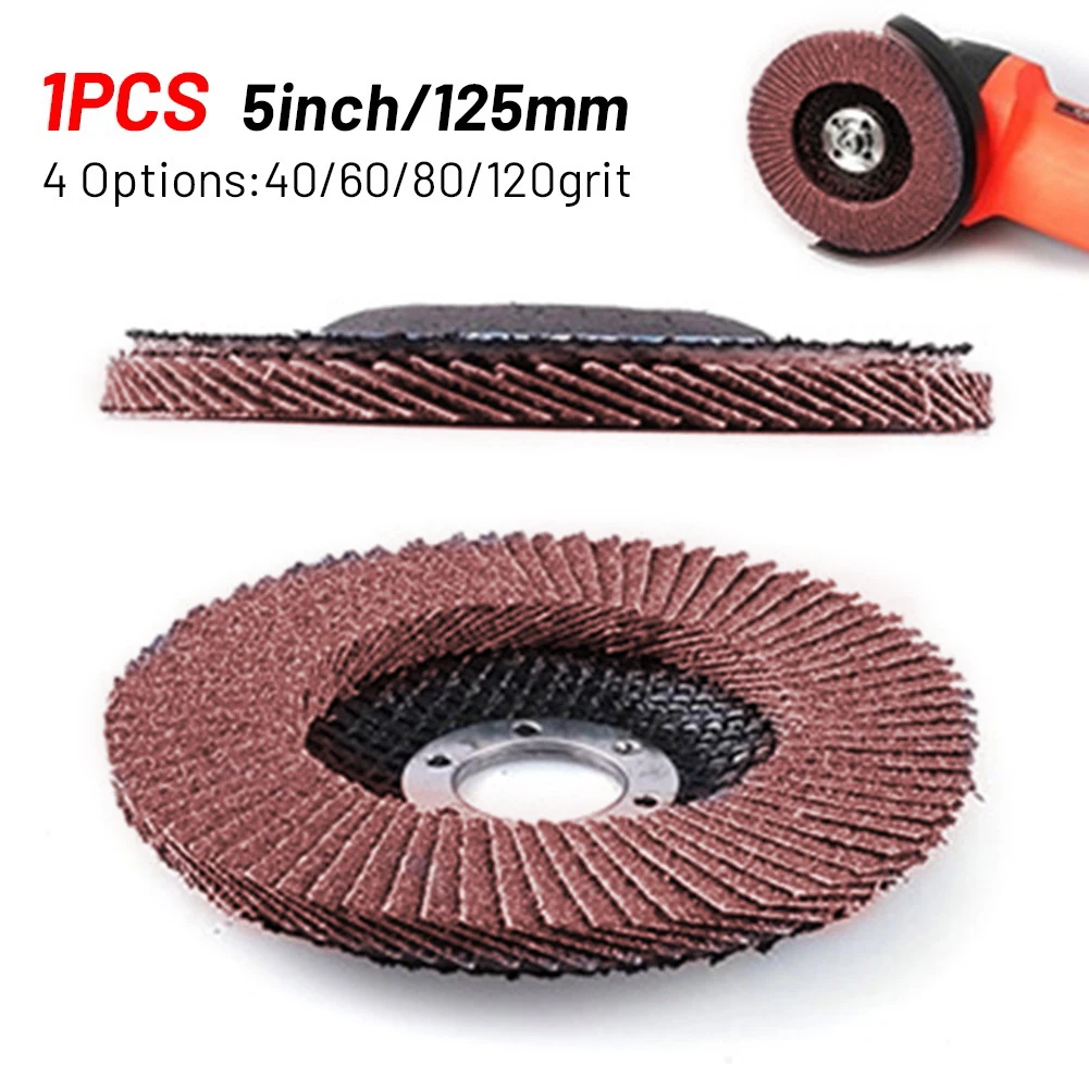 1PC125mm Grinding Wheel Flap Disc Angle Grinder Sanding Disc Abrasive Tool Grinder Polishing Buffing Wheels
