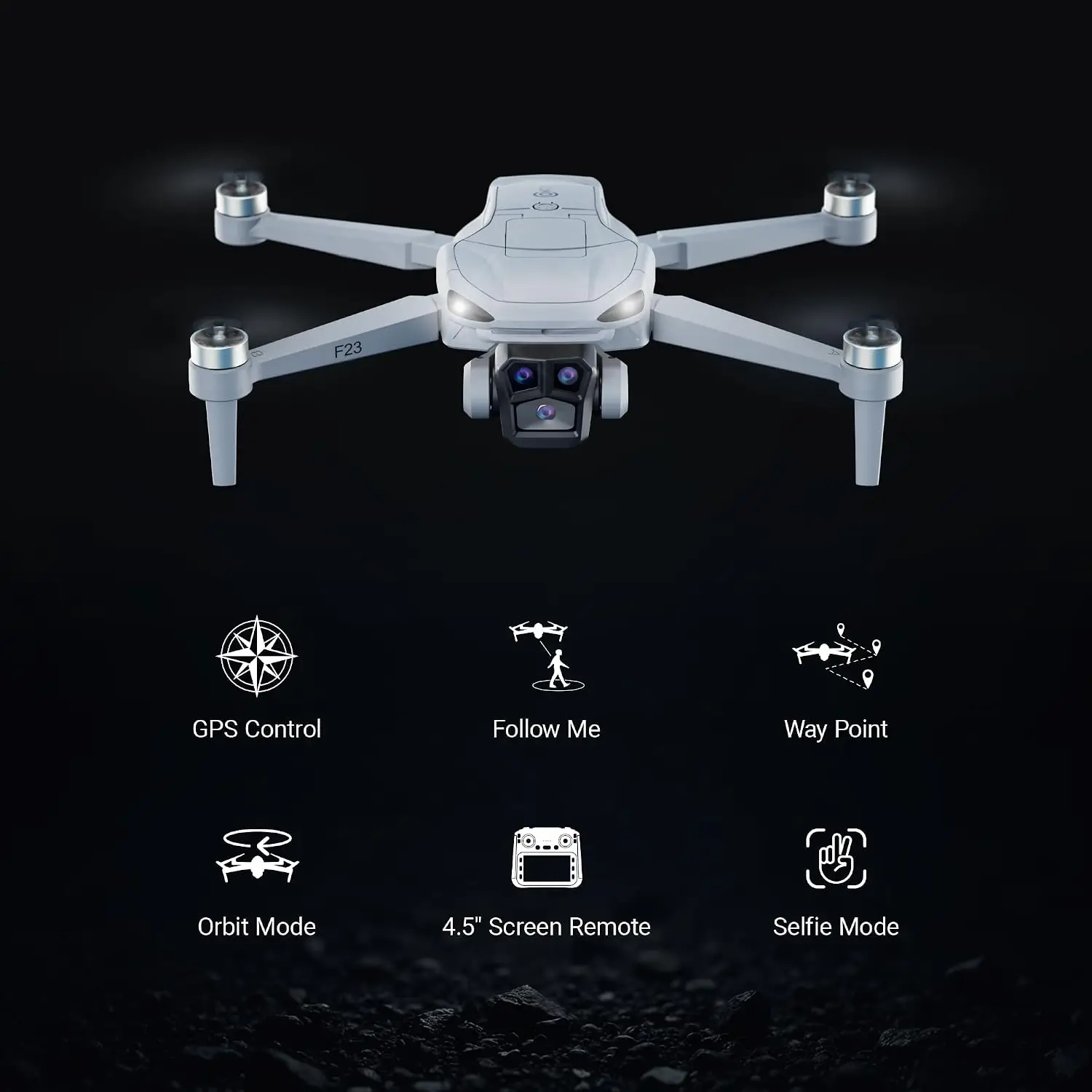 GPS Drone Camera 45 LCD Screen Controller FPV Orbit Mode Auto Return Home Follow Me Adult Beginner Brushless Long Range Circle F