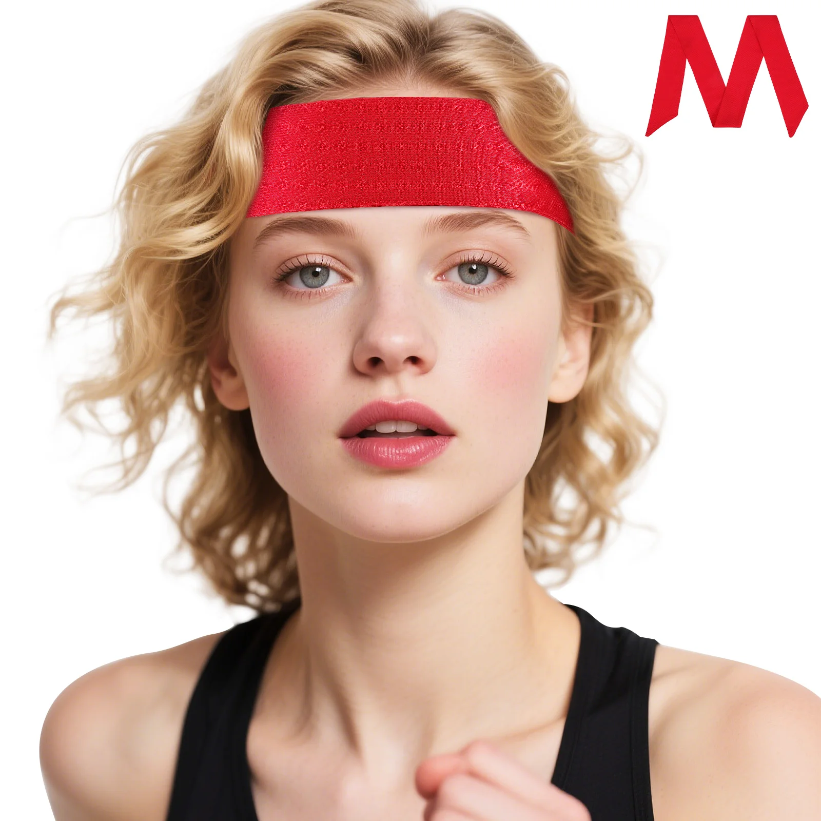 

Sports Headbands for Men Women Pure Color Adjustable Sweatband 12cm Wide for Running Cycling Fitness Gym Accessory Hair Bands