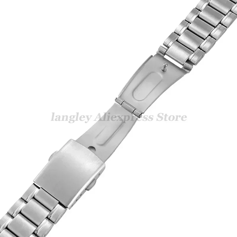 12mm14mm16mm 18mm 20mm 22mm 24mm Stainless Steel Links Watch Bands Strap Wristwatch Clasp Bracelet Replacement Light Weight Band