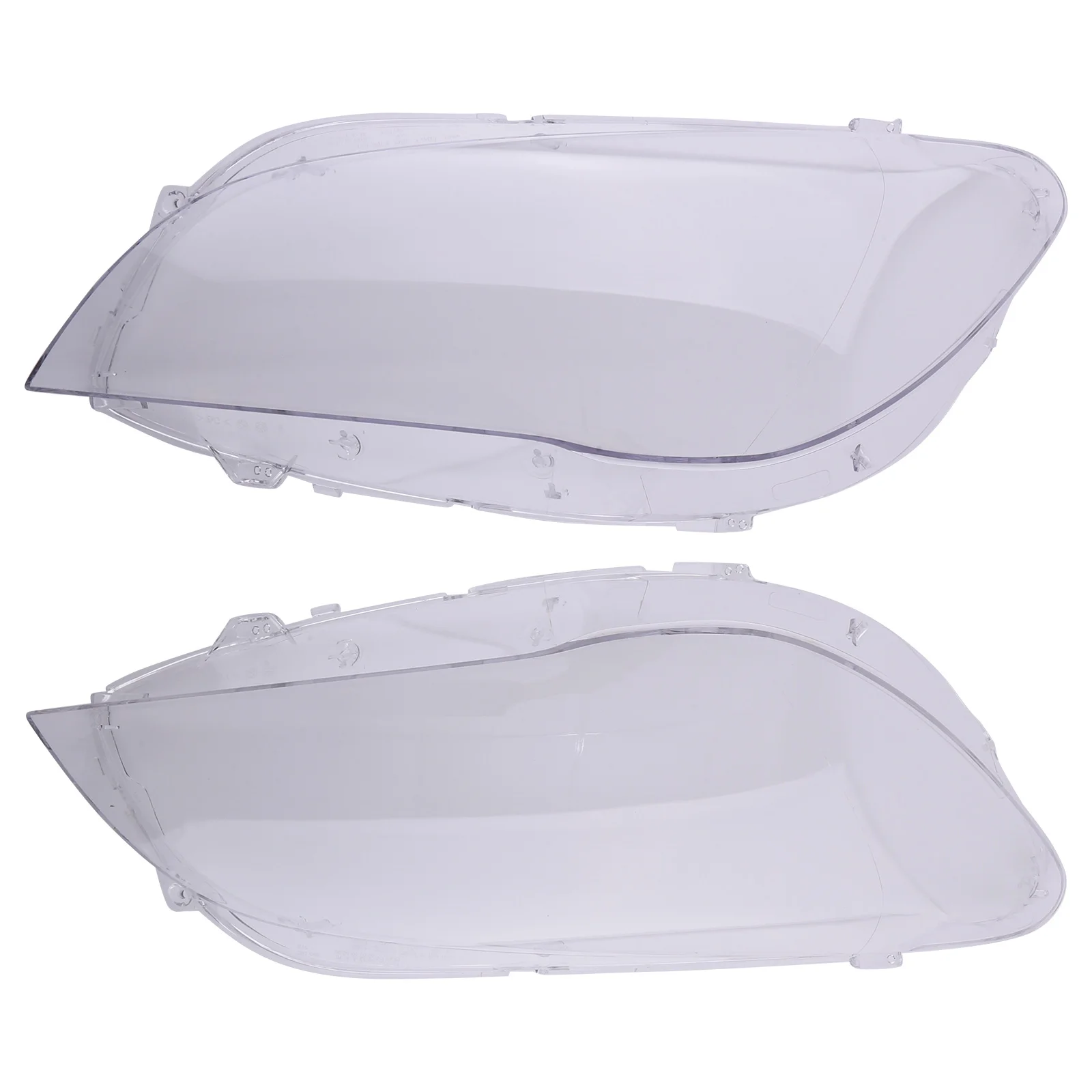 

Pair Clear Headlamp Lens Cover for BMW F01 F02 740i 750i 2009-2015 Left Right