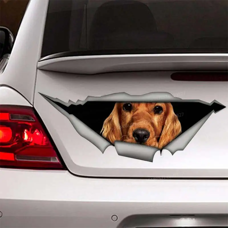 

Spaniel Dog Pet Car Sticker Waterproof Vinyl Decal on Bumper Rear Window Laptop Self-adhesive Decal For Car Accessories SH315