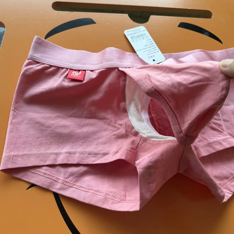 الجانب مفتوح شخصية ملابس داخلية للرجال بلون القطن تنفس الفضاء كبسولة الملاكمين منتصف الخصر حجم كبير سراويل بوكسر