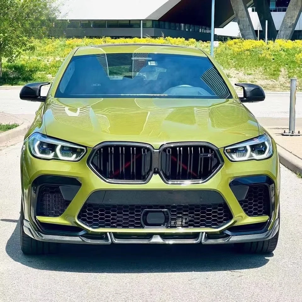 

F96 X6M Сухой сепаратор переднего бампера из углеродного волокна: гарантия идеальной установки