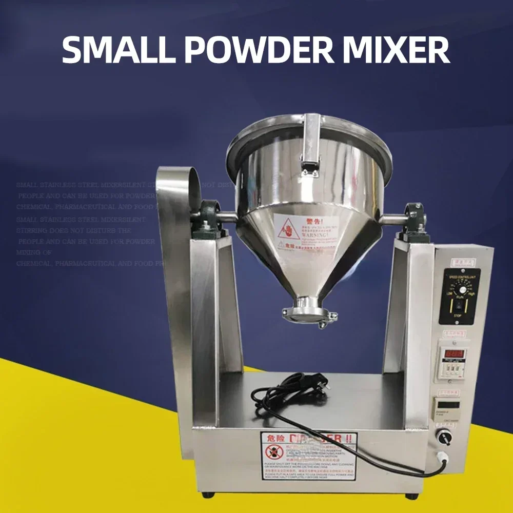 

Hot Sales5L/10L Small Stainless Steel Mixer Pharmaceutical, Chemical, And Food Testing Lab Mixing Machine Silent Powder Mixer