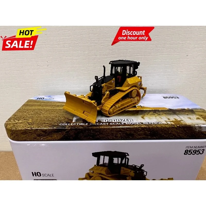 

1:87 Bulldozer Diecast Model for CAT D5 With Forklift Attachment Alloy Construction Vehicle 85953
