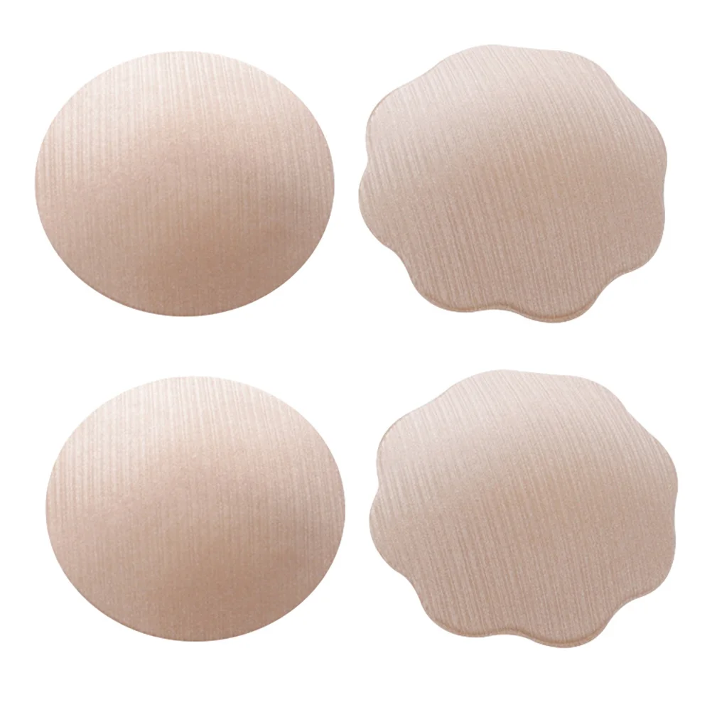 2Pairs Invisible Nipples Covers Comfortable Non-Irritating Adhesive Pasties for Women Invisible Bra Stickers Breathable