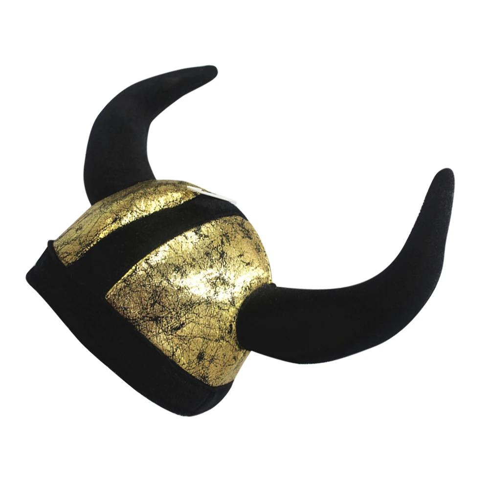 

1 Piece Ox Horn Hat Halloween Party Decorative Accessory Comfortable Lightweight Costume Prop for Group Photos and