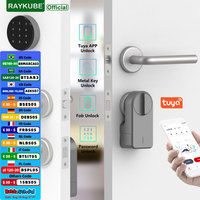 RAYKUBE A1 Pro Tuya BEL Smart Electronic Door Lock Set with Fobs/Wireless Keypad/Smart Key Smart Life/Tuya APP Remote Unlock