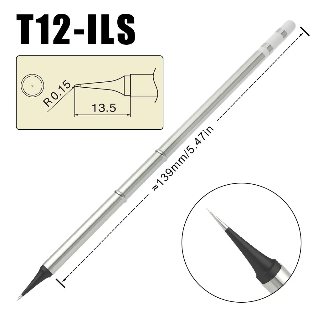 High-quality T12 Tip Taiwan Black Chrome Replacement Soldering Iron Tips Quick Heating Stable Temperature More Durable