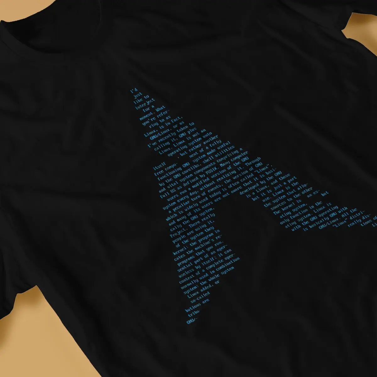 Cool Arch GNU Linux Richard Stallman Interject Copy Pasta T-Shirts Men Round Neck Cotton T Shirts Linux Short Tees Gift Tops