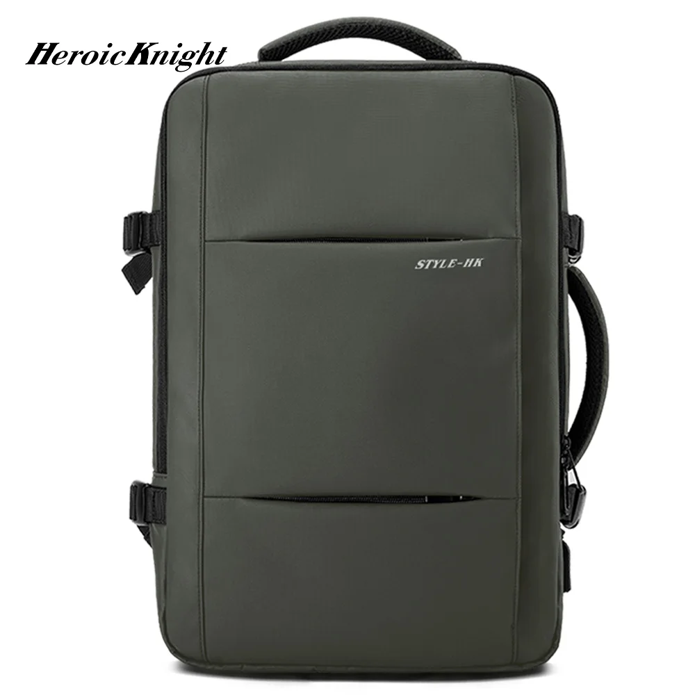 Heroic Knight Multifunction Men Backpack Expandable Business Laptop Backpack Carry-on Waterproof School Weekend Travel Backpack