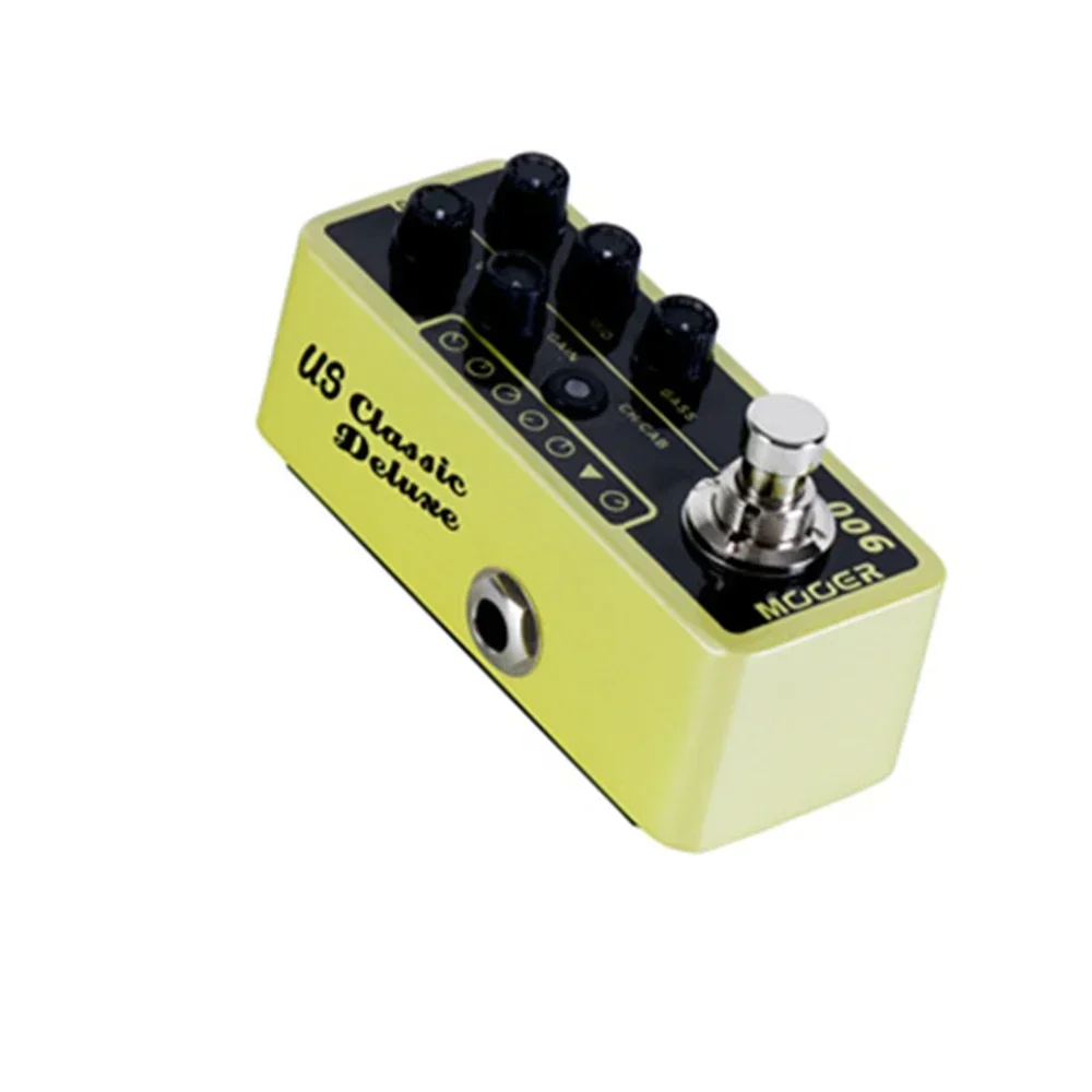 MOOER 006 US Classic Deluxe Guitarra Effect Pedal Classic American Blues Effect Combo Preamplifier Pedal Guitar Accessories