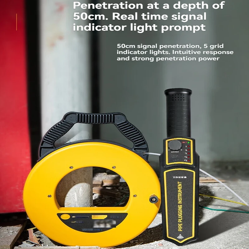 30MProfessionele Pijp Verstopping Tester Draagbare Diagnose-tool Scanner Inpluggen Verstopping Tester Instrument Verstopping Meter