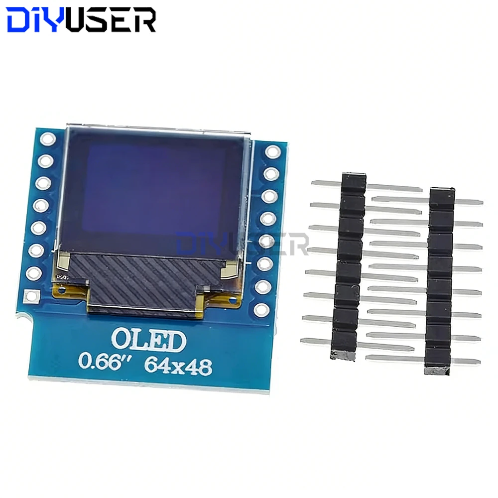 0.66 بوصة 64x48 OLED وحدة عرض I2C سائق لمشروع Wemos D1 Mini ESP32 ESP8266 اردوينو لتقوم بها بنفسك #5