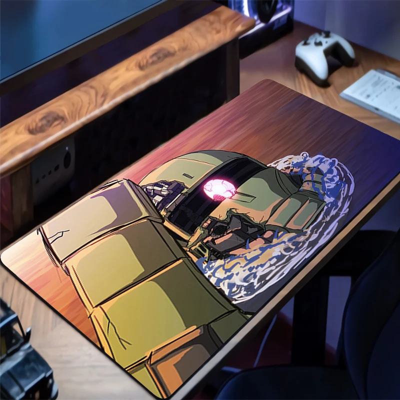 

Mouse Pad Mechanical Warrior Gundam Zaku II Rubber Mousepad PC Accessories Keyboard Pad Laptop Desk Mat HD Mouse Mat Gaming Mats
