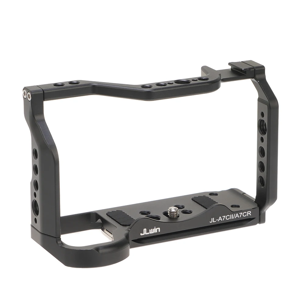 FOTGA Camera Cage For Sony A7C2 A7CII A7CR Alloy Video Cage Handle Camera Cold Shoe Mount 1/4 Arca-Swiss Photography Accessories