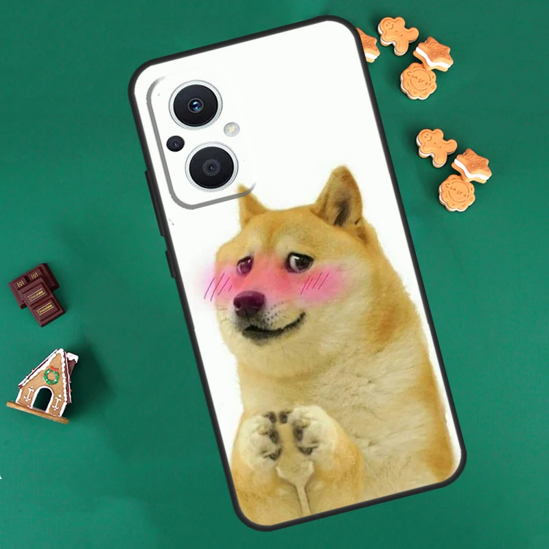 Cheems Doge Meme Funny Doggy Case For OPPO Reno 10 Pro 4Z 5Z 8T 4 5 6 7 8 Lite OPPO Find X6 Pro X3 X2 Neo X5 Lite Cover