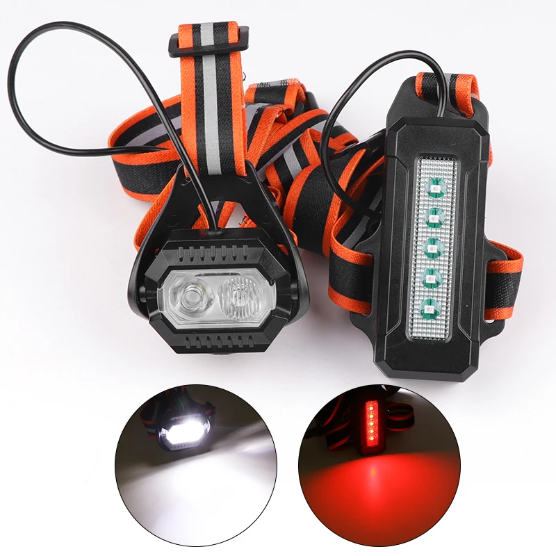 2T6 LED Night Light For Running Outdoor Sport Cycling Riding Chest Lamp Wearable Lantern USB Rechargeable Built In 18650 Battery