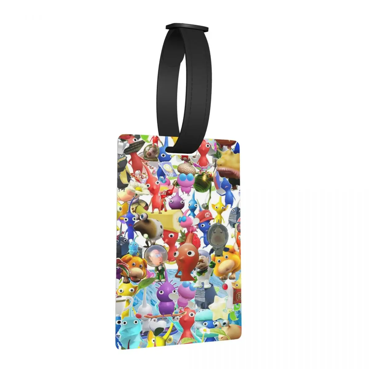 

Бирки для багажа с персонажами Пикмин, аксессуары для чемоданов, этикетки для путешествий, держатели для багажных бирок, именные бирки для идентификации и адреса