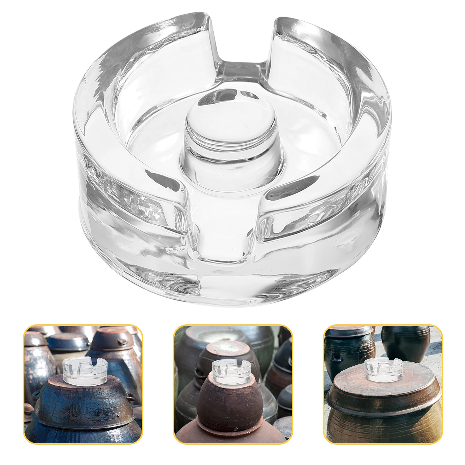 

Glass Fermentation Weights Heavy Stones For Brewing Cider Fruit Jars Lids Vegetable Sauerkraut Craft Clear DIY Projects