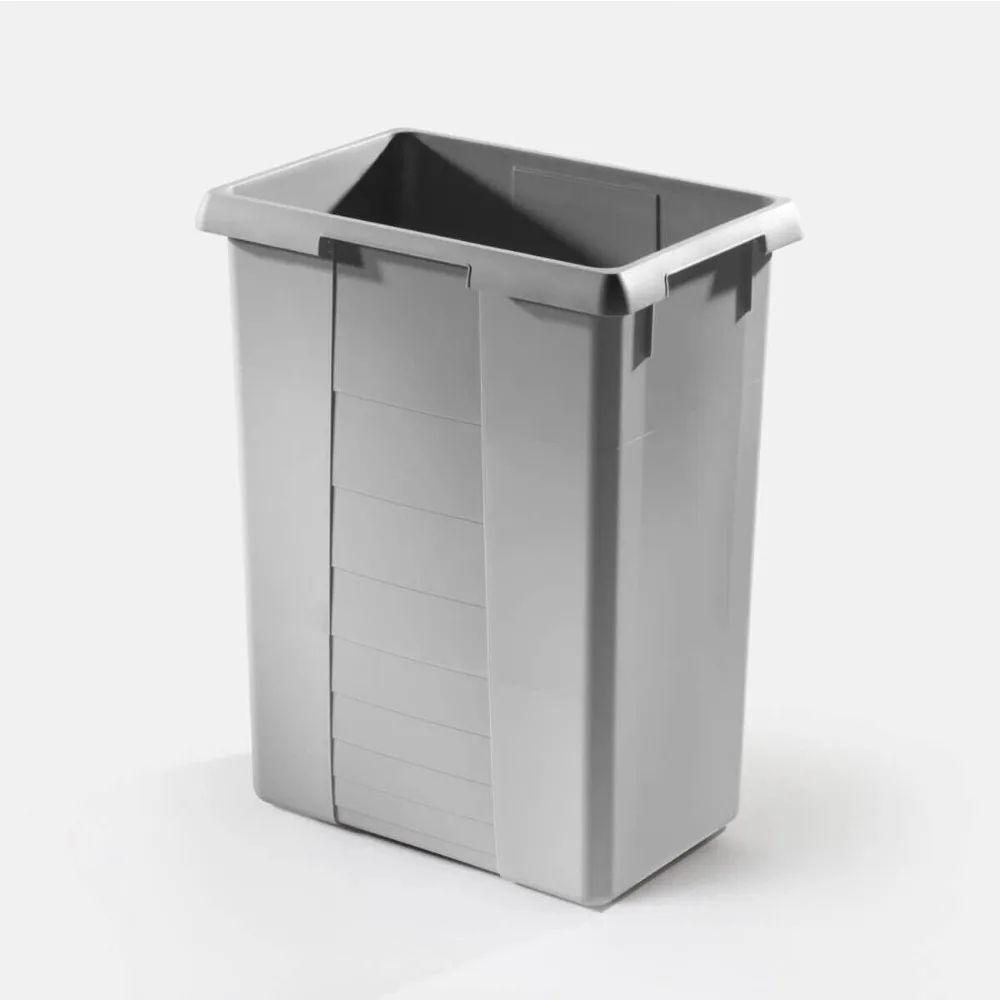 

42 liters Large Replacement Waste Bin Euro Cargo Trash for Commercial and Residential use 44.38 Quart Capacity - Gray