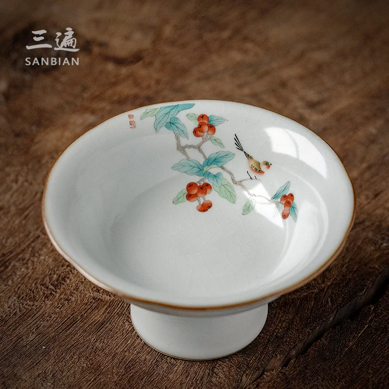 

Ceramic Dripping Chinese Snack Dim Sum Fruit Dish