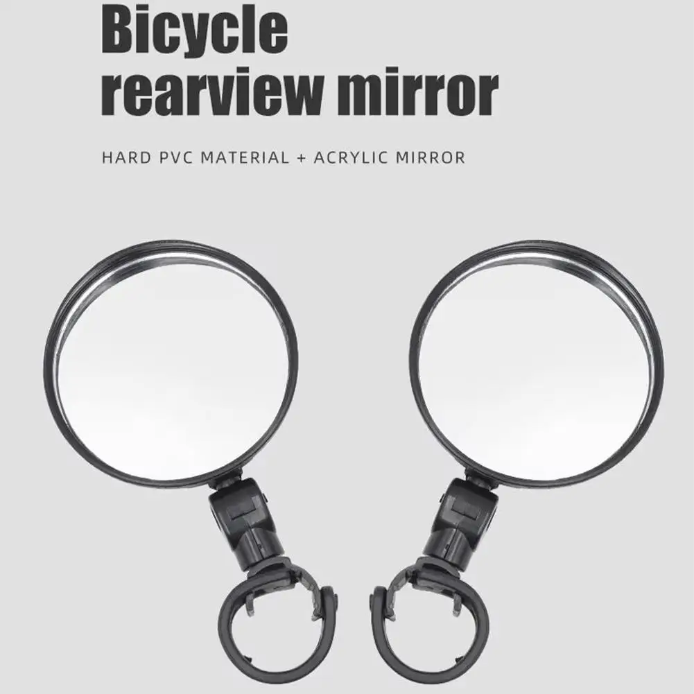 

Bicycle Mirrors Convex Wide Angle Adjustable MTB Bike Mirror Scooter Reflector Accessories Handlebar Road Bike Rearview Ele T9Q9