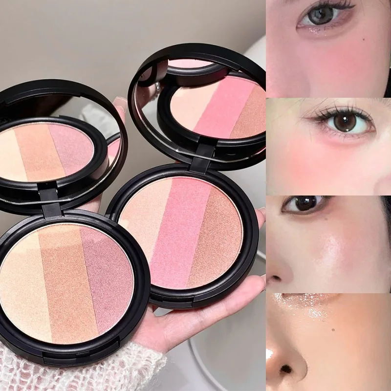 SHAQINUO Line Garden Blush & Contouring Palette: Matte Nose Shadow, Contouring, and Highlighting in One