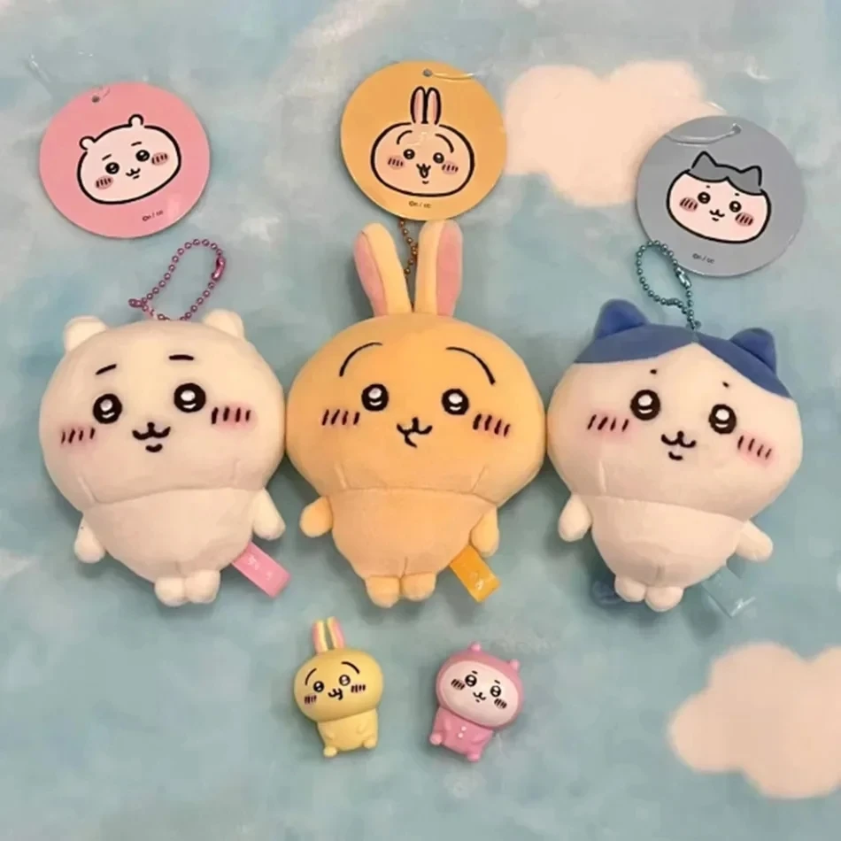 Plush New jiyi Doll Smirks Expression Usagi Hachiware Super Cute Chestnut Flying Squirrel Back Packaging Decoration Gift