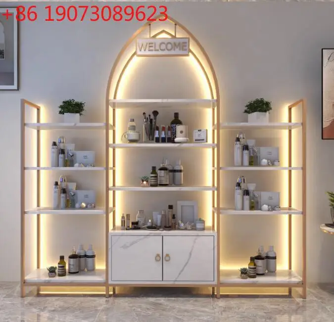 

Beauty Salon Display Cabinet Cosmetics Shelving