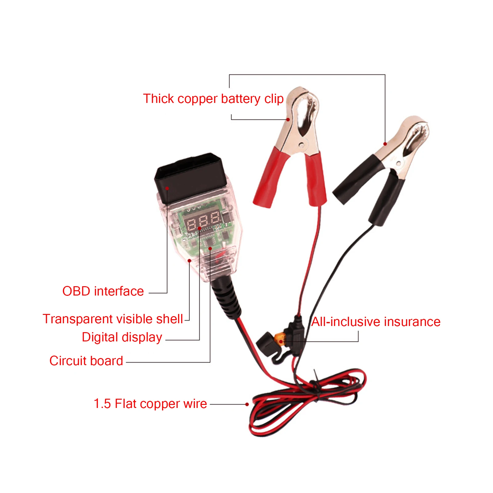 Car Battery Diagnostic Instrument Battery Change Memory Special Battery Change Current Detection Tool