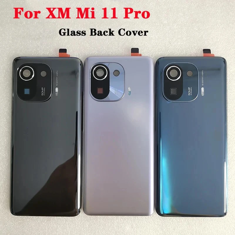 

Новинка для XM Mi 11 Pro задняя фотография керамическая крышка аккумулятора для Mi11 Pro корпус камера стеклянные линзы запасные части