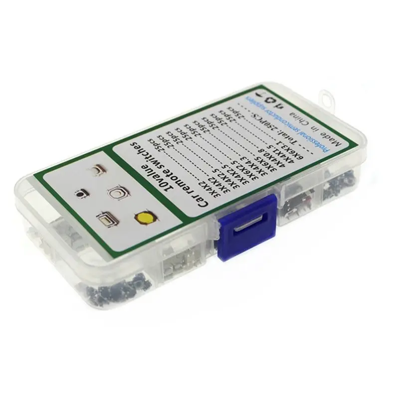 B84B-500Pcs Car Remote Control Key Switch Repair Small Switch Tactile Push Button Switches Component Package Micro-Switches