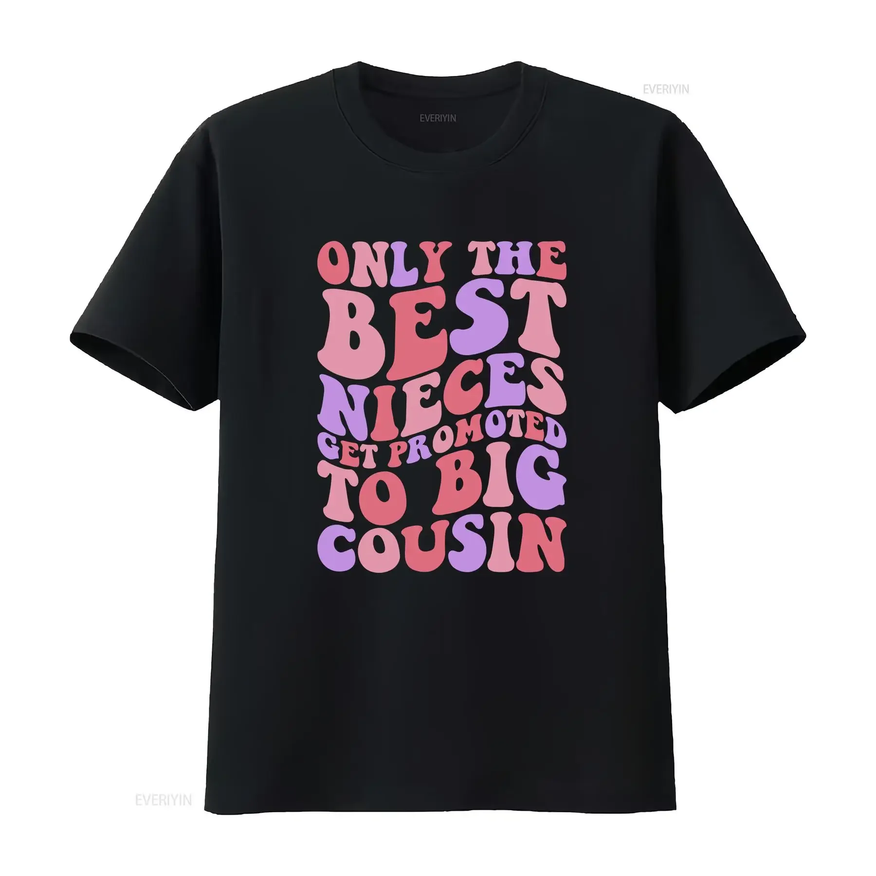 Only The Best Nieces Get Promoted To Big Cousin T Shirt Pregnancy AnnouncemenT Cool For Niece vintage Washed Slightly Stylish