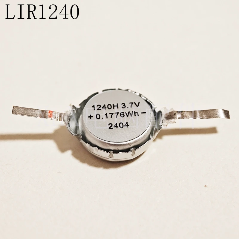 4PCS/LOT LIR1240 3.6V 45mah Small Rechargeable Battery Button Cell Batteries Soft Bag Polymer Rechargeable 3.7V For Headset
