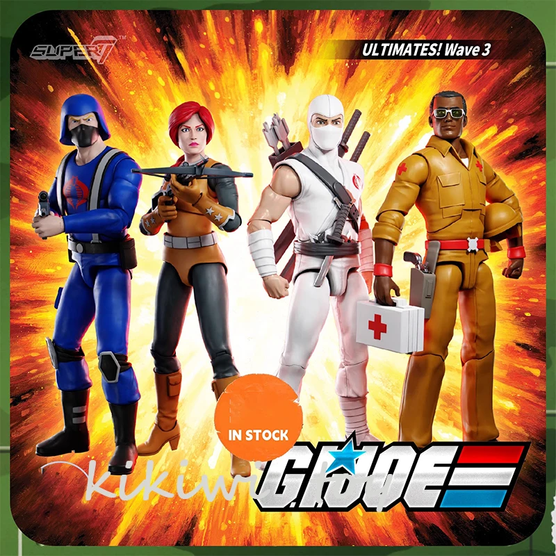 Original In Stock Super7 Gijoe Special Forces Ultimates Wave3 Cobra Trooper Doc Scarlett Storm Shadow Classic Action Figure Toys