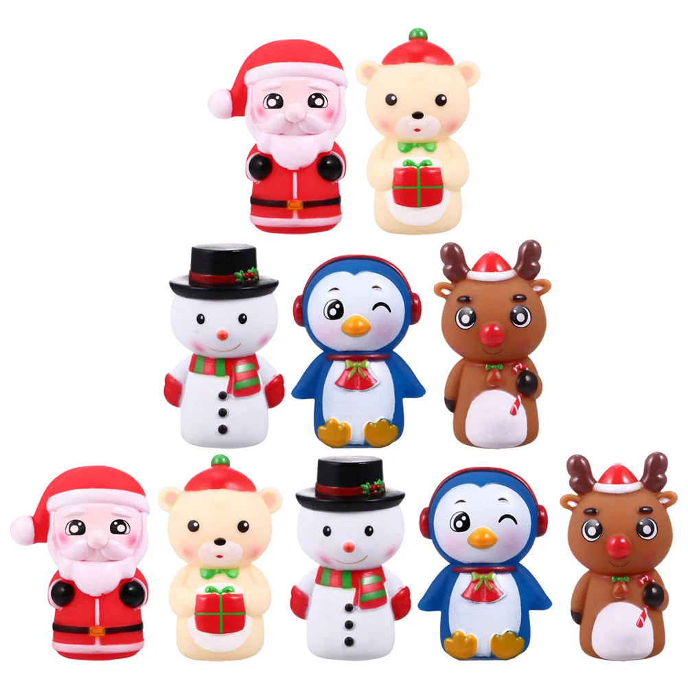 Christmas Goodie Bag Fillers Finger Mini Toys for Kids Puppet Take Bath Family Puppets Toddlers Child