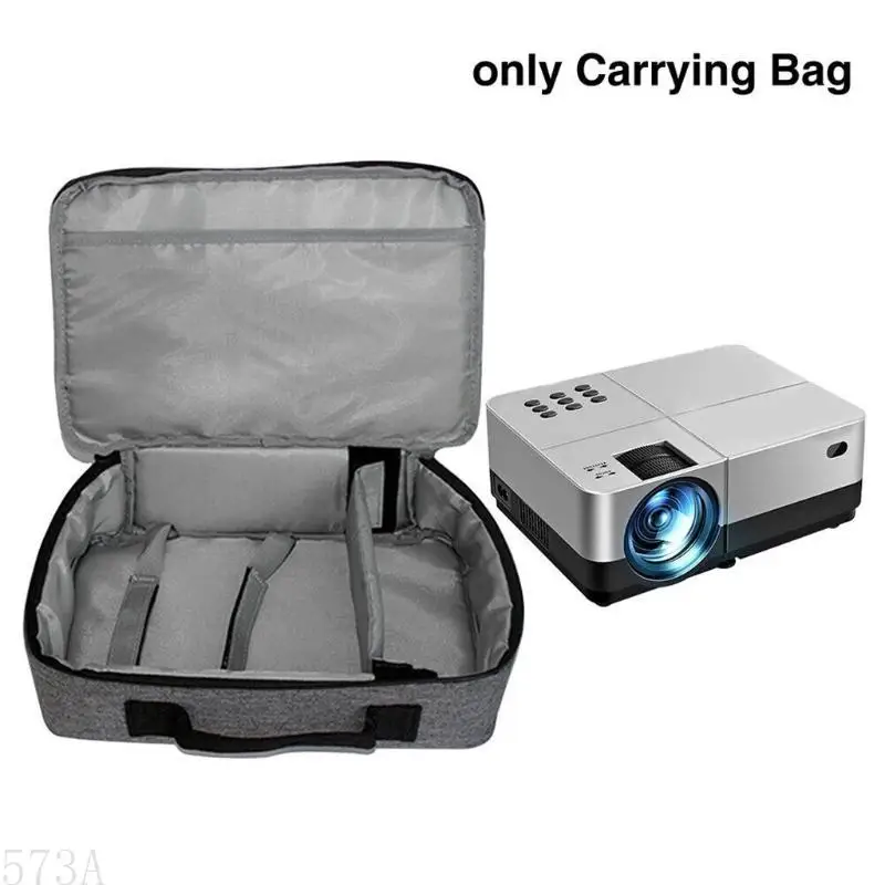 573A Premium para casos Anti-arranhão Projetor Casos Casos proteção com alça com zíper Fácil abrir bolsas próximas