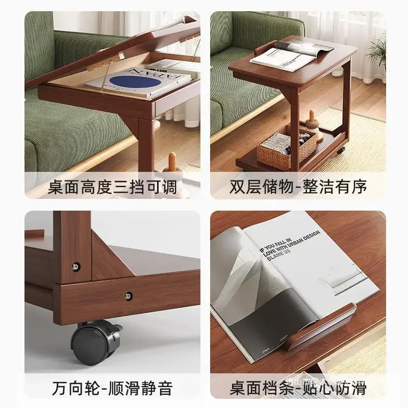 Bedside table removable bedroom home lazy book notebook writing simple living room folding