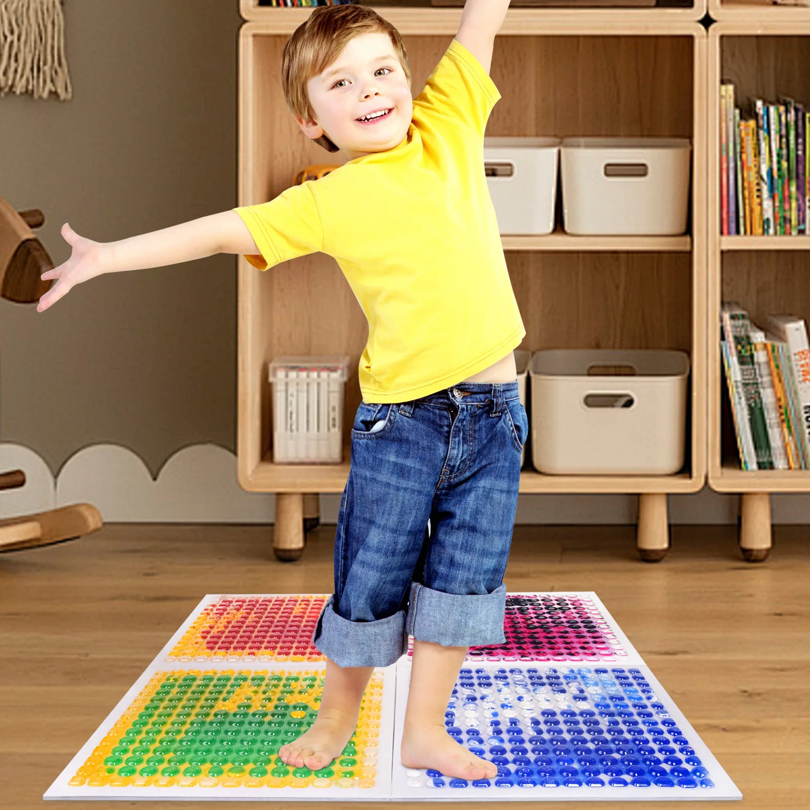 Interactive Liquid Water Flow Crawling Mat, Baby Sensory Toy for Early Education, Visual Tactile Training, Home Use Play Mat