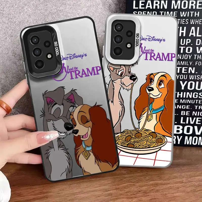 Case For Samsung Galaxy A54 A52 A14 A53 A34 A13 A12 A23 A33 A71 A32 A51 A24 A72 Phone Cover Silicone Funda Lady And Tramp Disney