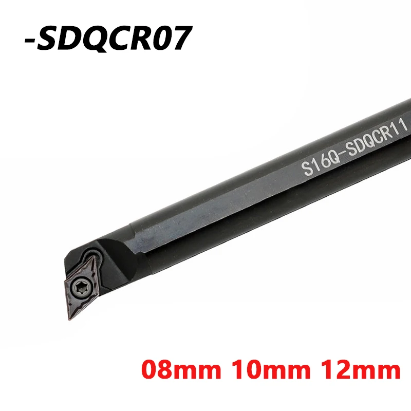 S10K-SDQCR07 S12M S08K S10K SDQCR07 SDQCL07 Inner Hole Turning Tool Bar SDQCR SDQCL CNC Lathe Metal Cutter Mechanical Tool