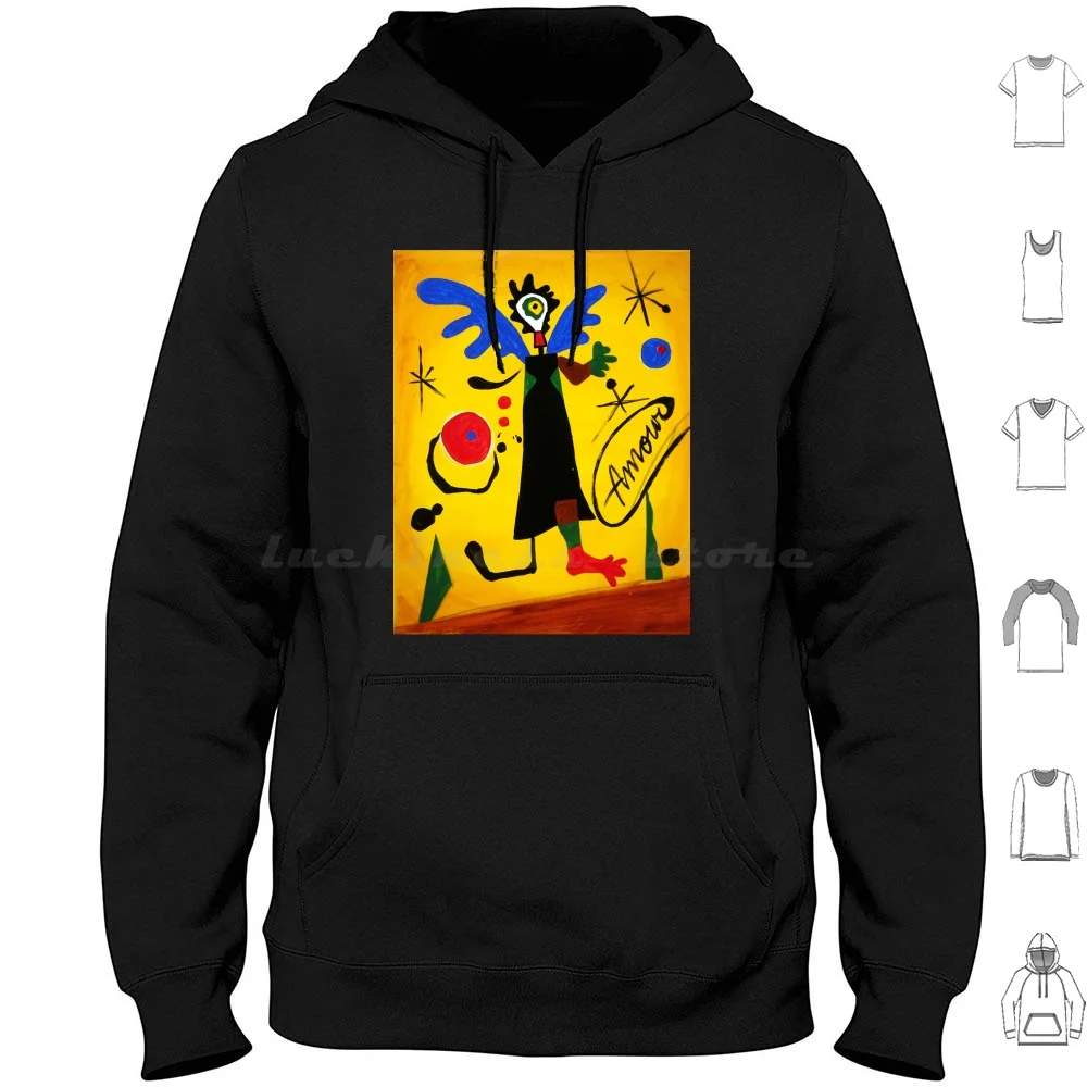 Joan Miro Angel By Augusto Sanchez Hoodie Cotton Long Sleeve Miro Miro Cut Outs Joan Miro Art Miro Art Miro Artwork J Miro